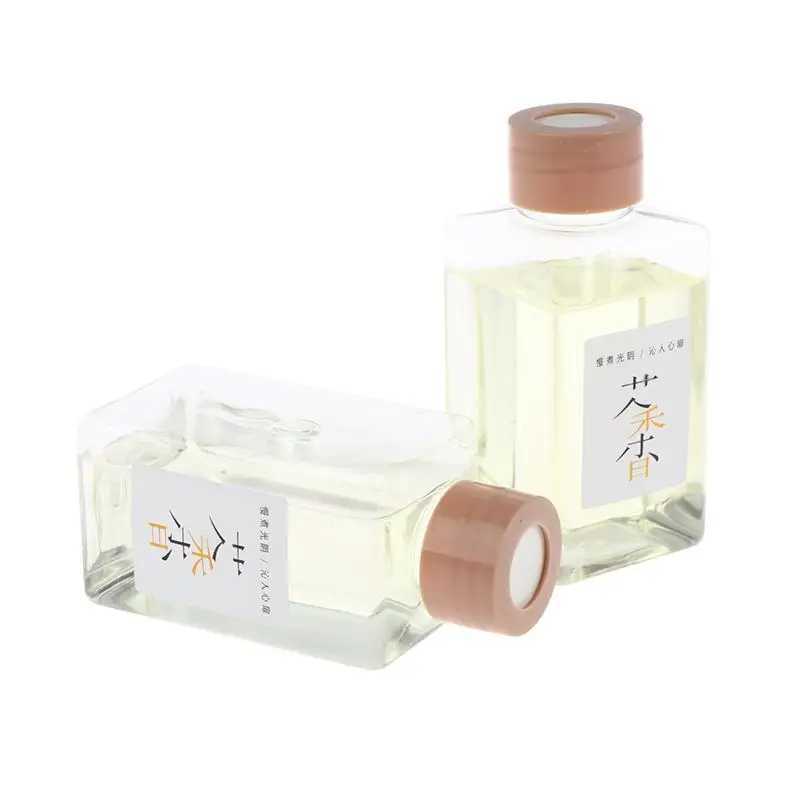 New 1/2Pcs Fireless Aromatherapy Essential Oil Office Room Air Freshener Ornament Tea Fragrance Oil With Reed Diffuser Stick D260317