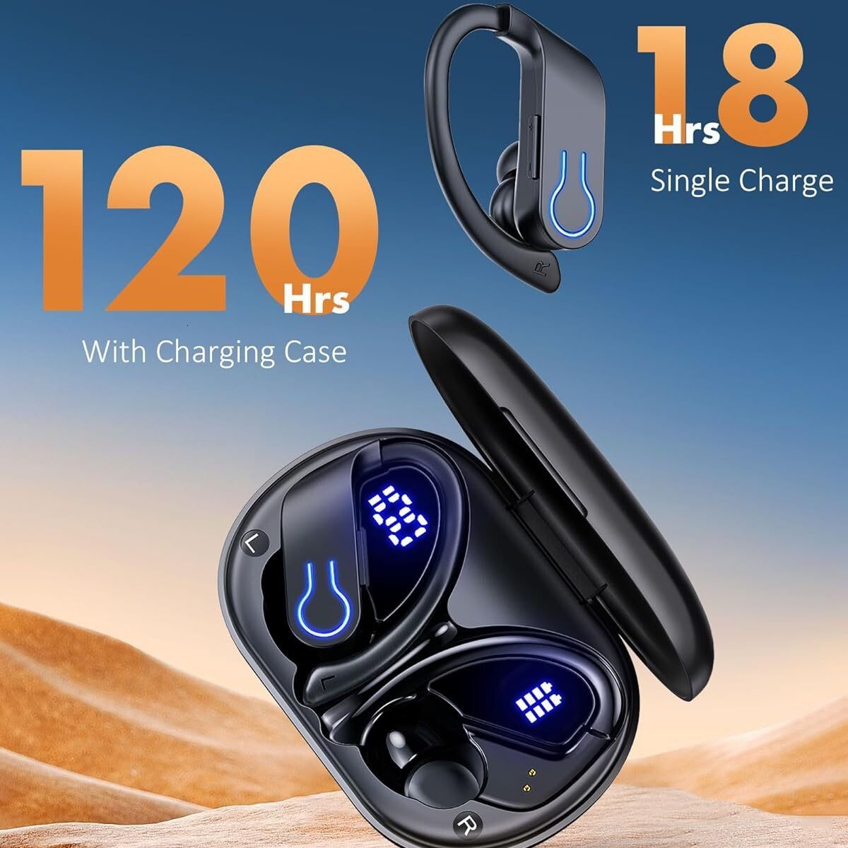 Wireless Bluetooth Headphones Headphone Pods Bluetooth Earbuds High Sound Quality Noise Cancelling Long Battery Life Sports Gaming Wireless In Ear Pri