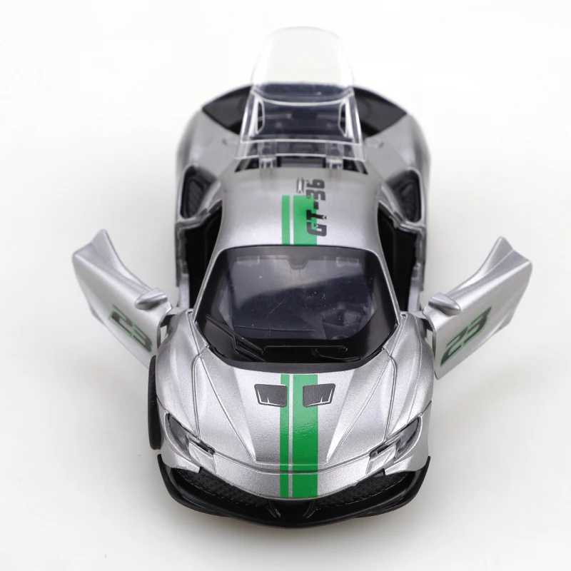 Bagged 136 Alloy SF90 Pullback Racing Car racetrack colors Alloy toy childrens toy cool colors The best gift D260317