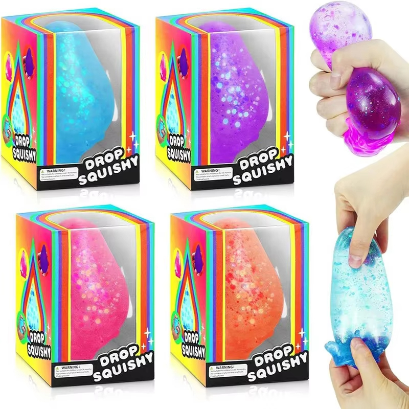 4 Styles Needoh Dream Drop Squishy Toys Needoh Malt Sugar Cube Squishies Anxiety Stress Relief Sensory Toys for Kids and Adults with Autism By Sea..
