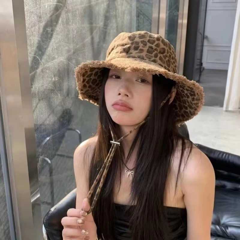 Leopard print fisherman hat with large eaves for spring and summer suitable for men and women providing sun protection H260317 - view 6