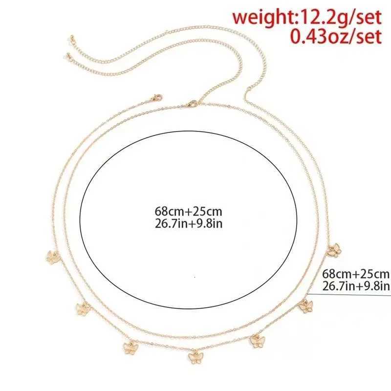 Classic Retro Cute Butterfly Waist Belly Chain for Women Summer Beach Sexy Simple Body Chain Vacation Jewelry Accessories Gift H260316 - view 6