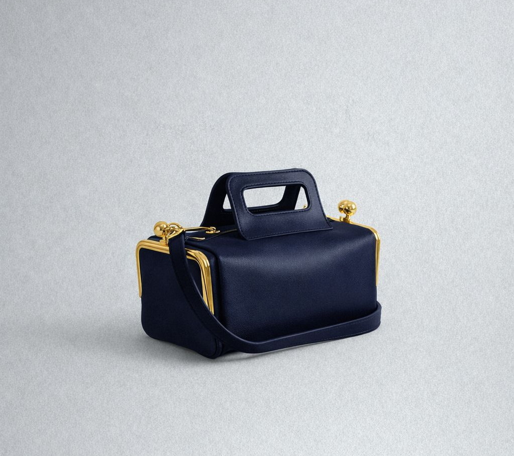 Designer Evening Bags Luxury Two side clamp design Frame Kiss lock Handbag Purses 2026 New In PU KissLock Handle Clip Wide Straps Box Shoulder Bags
