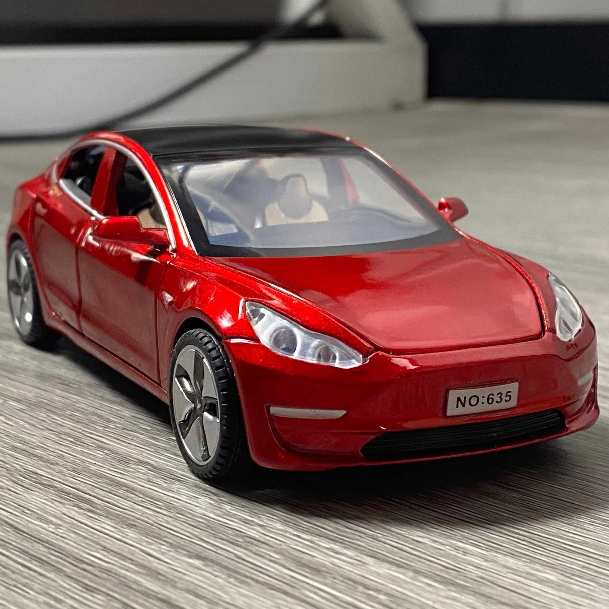 132 Model 3 New Energy Electric Vehicl Alloy Model Car Toy Diecasts Metal Casting Sound And Light Car Toys For Children Vehicle D260317