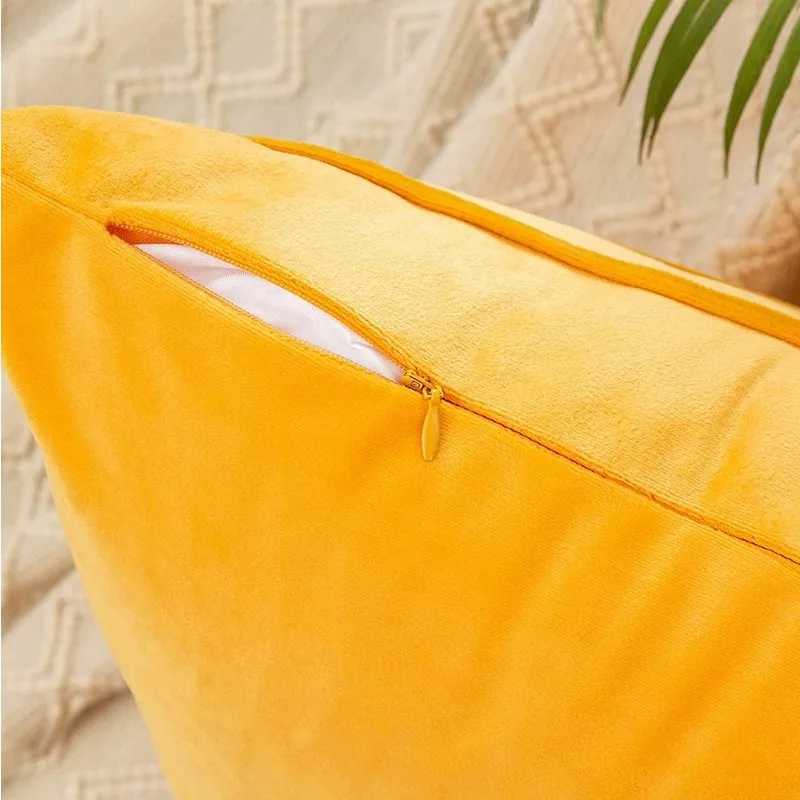 Fall Solid Striped Velvet Pillowcase Couch Chair Cushion Cover Throw Pillow for Seasonal Autumn 30x50cm 45x45cm Christmas Gift D260317
