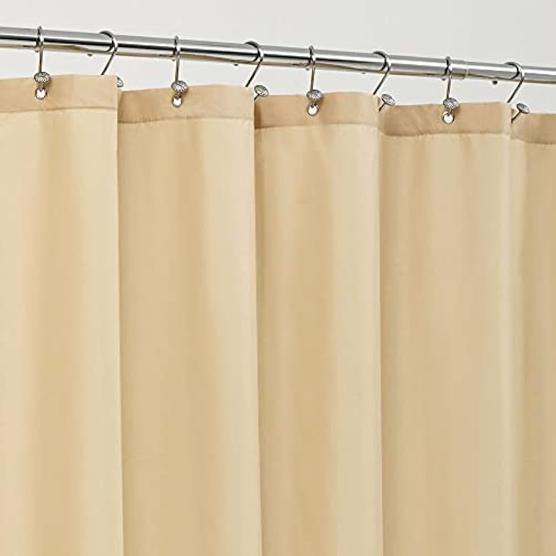 YL-38361 Solid Color Imitation Linen Shower Curtain, Solid Color Polyester Bathroom Curtain, Hotel Toilet Partition Curtain Customization