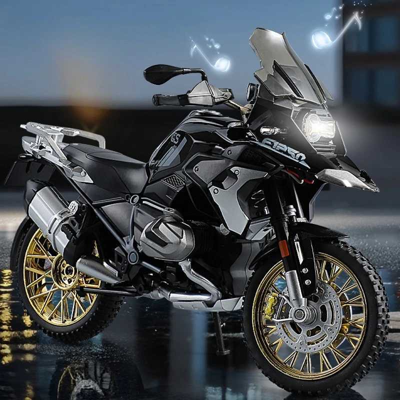 Simulation 1/10 Scale R 1250 GS Adventure Alloy Motorbike Model Children Alloy Motorcycle Model Toy Collection Home Decor D260317