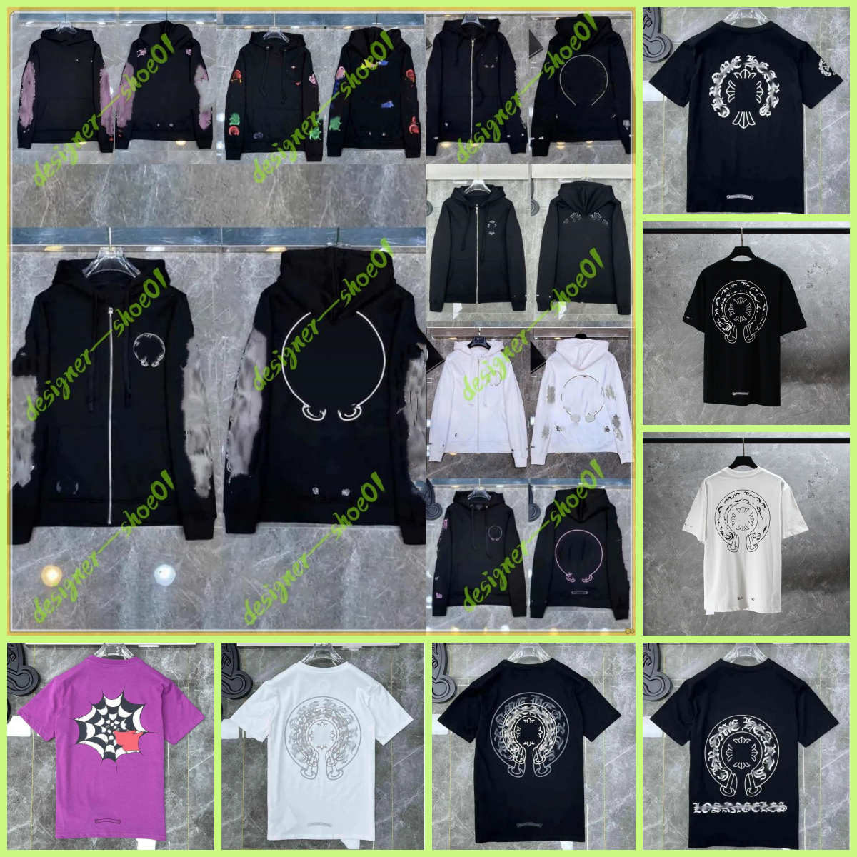 Designer Mens Chrome Hoodies sweatshirts Pullover cardigan Jacket Hooded High street Letter prints Men Women Top zip up hoodies T Shirt Summer Luxurys Tops Shirts