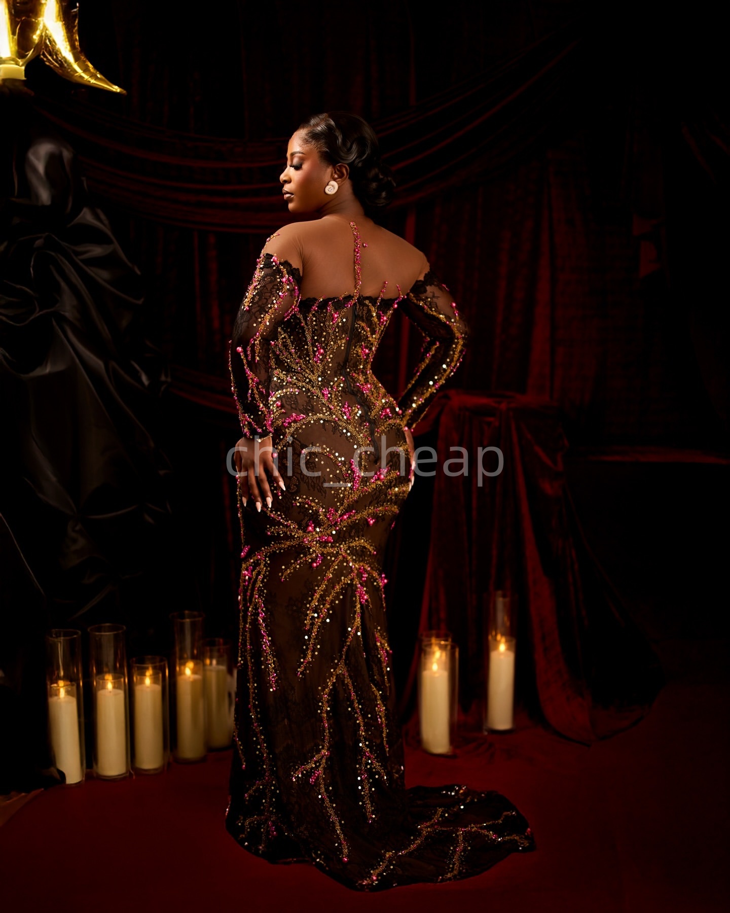 2K26 Aso Ebi Brown Prom Dress 2026 Mermaid Prom Dress Lace Beaded Pearls Lace Vintage Evening Dresses Birthday Party Formal Receiption Gowns Dresses Z