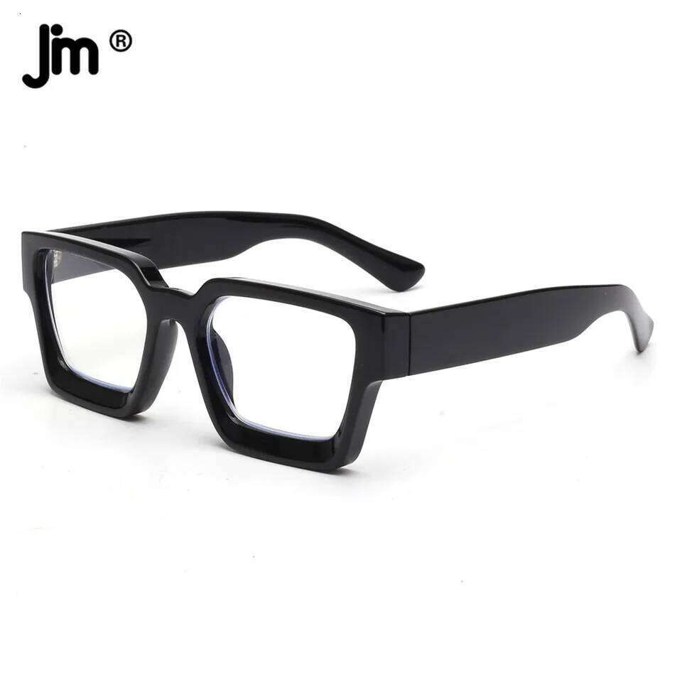 JM Square Glasses, Blue Light Blocking Computer Reader for women men Reading Presbyopic Glasses 26Y0317