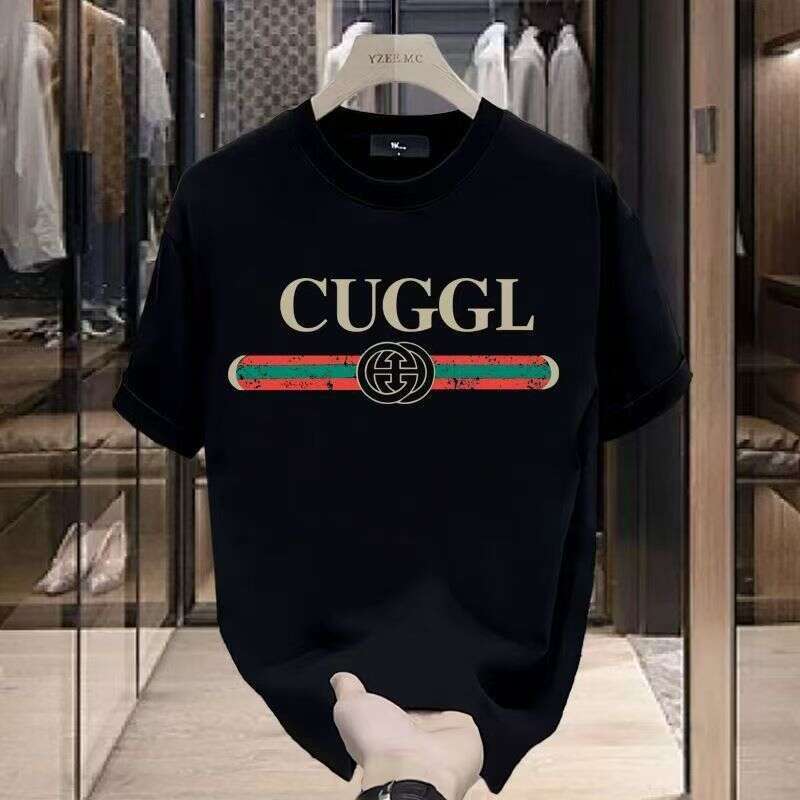 American-Style Pure Cotton Unisex Short-Sleeve High-Quality E-Commerce Light Luxury T-Shirt Summer