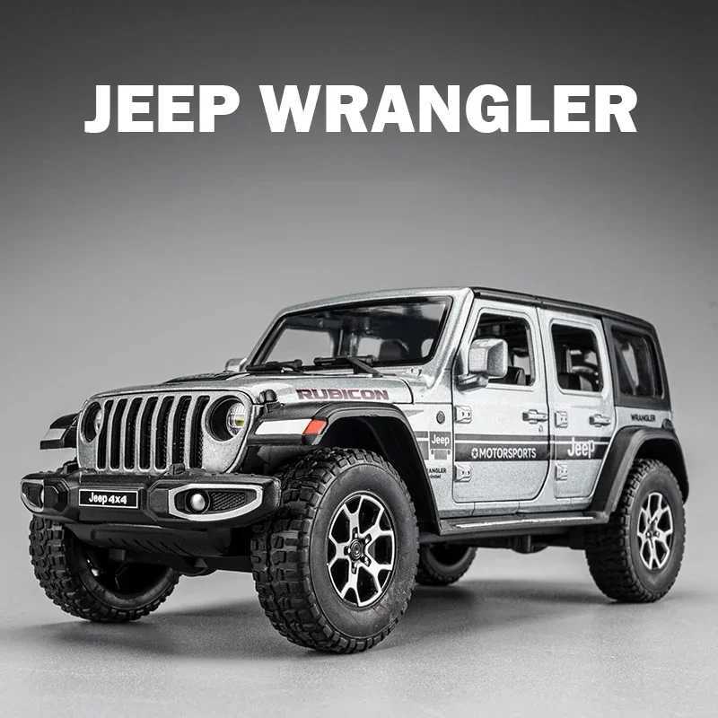 122 Jeeps Wrangler Rubicon Alloy Model Car Toy Diecasts Metal Casting Pull Back Sound and Light Car Toys For Children Vehicle D260317