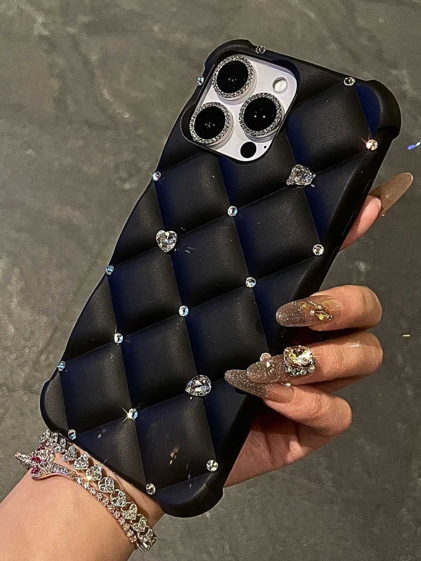 Luxury Designer Glitter Diamond for iPhone 16 Pro Max 13 14 11 12 Pro Bling C Stylish Phone Cover for iPhone 15 17 C260314
