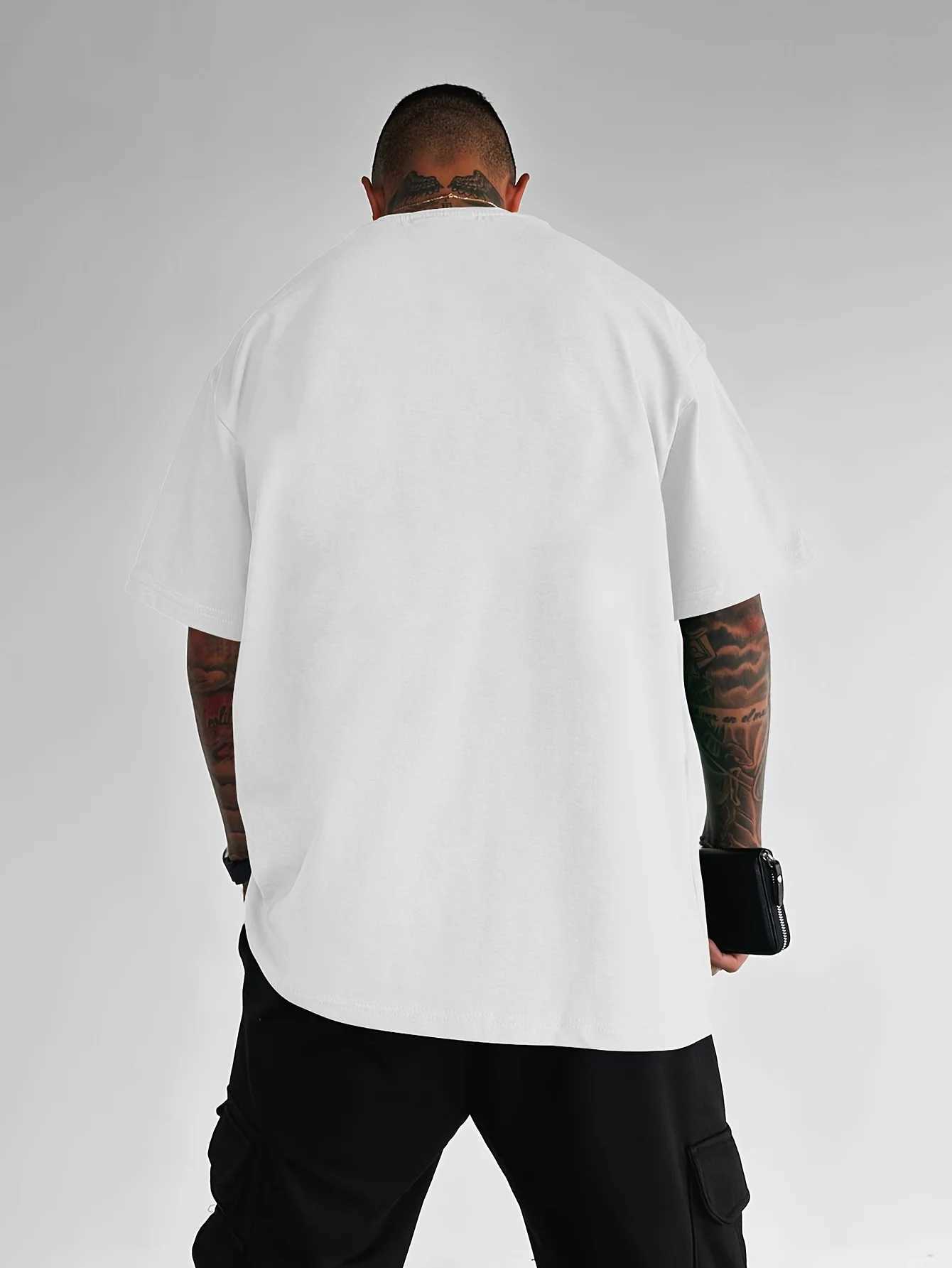 Summer European-style Men T-shirt Sunny Smiling Face Pattern Sunny Days Suitable Daily Outdoor Activities 100 Cotton Material M260317