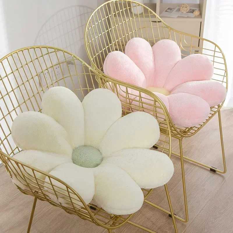 60CM 8-petal Chrysanthemum Pillow Bed Head Flower Petal Shaped Cushion Chair Sofa Cushion Cute Pillow Floor Cushion D260317