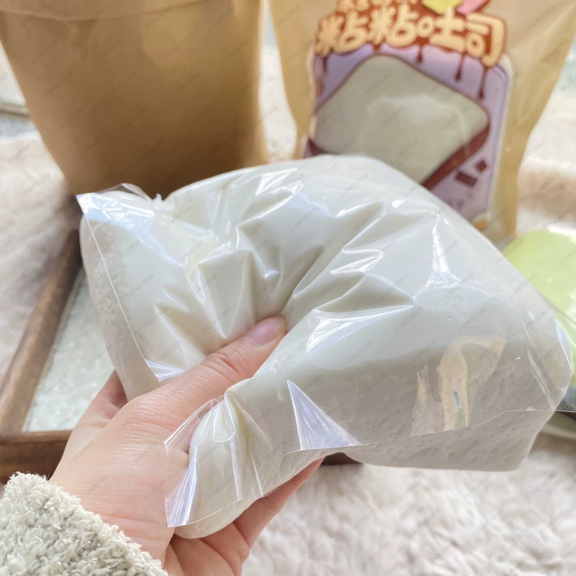 Thick Square Milk Rice Cake Squishy Slow Rising Milk Cake Bread Slow Rebound Fidget Toy Anti Stress Release Hand Relax Toy H260317