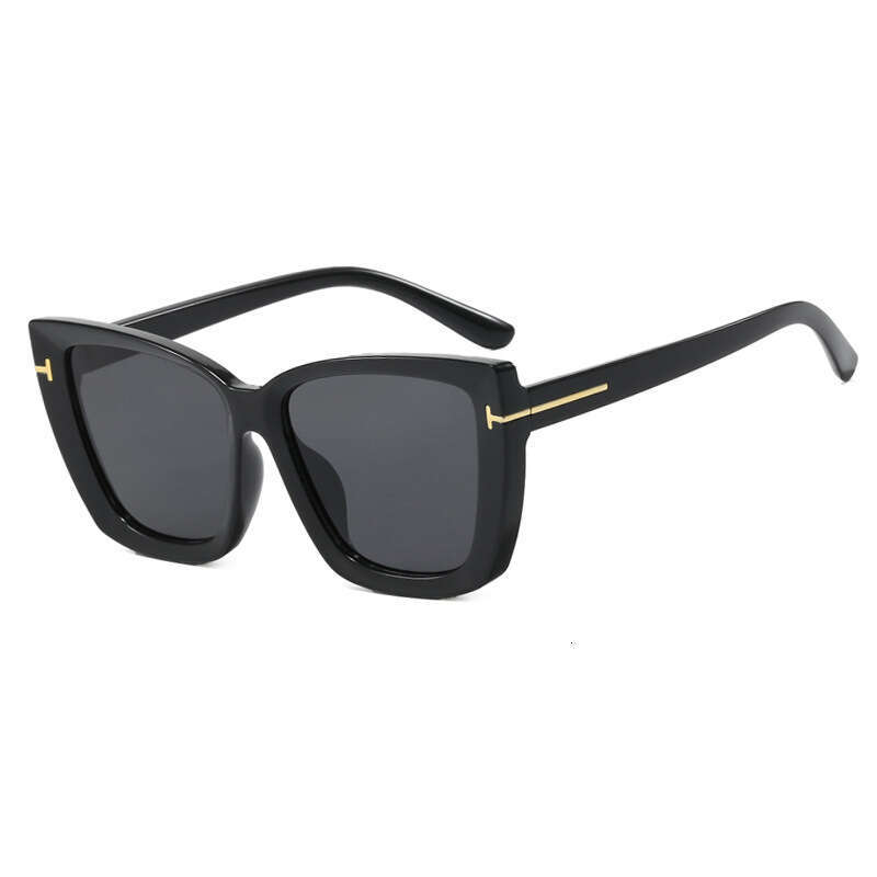Square T-Frame New Fashion European And American Casual Simple High-End Show Sunglasses Chunjinqiuli