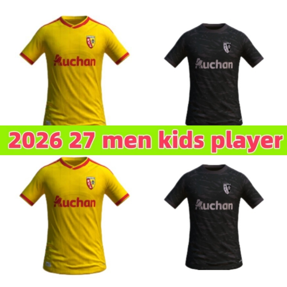 2026 RC Lens soccer jerseys 26 27 home yellow Saint-Barbe special OPENDA GANAGO SOTOCA maillot Football Shirt kids NOTRE SANG ESTOR PEREIRA DA COSTA FRANKOWSKI