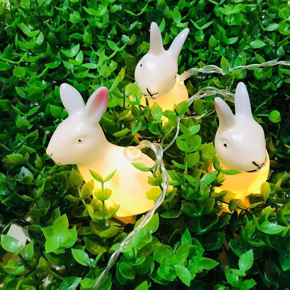 15m Easter Rabbit String Light USB LED Decor Lamp High Brightness Low Power Consumption for Courtyard Garden Home Easter Decor H260316