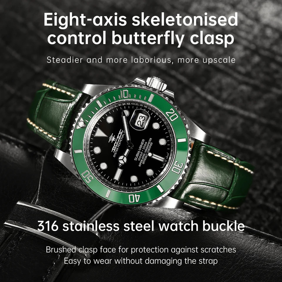 Maikes y Rolex Leather Watch Strap Quick Release 20mm 21mm 22mm Accessories Watchbands Braceletes For Omega Band 260316