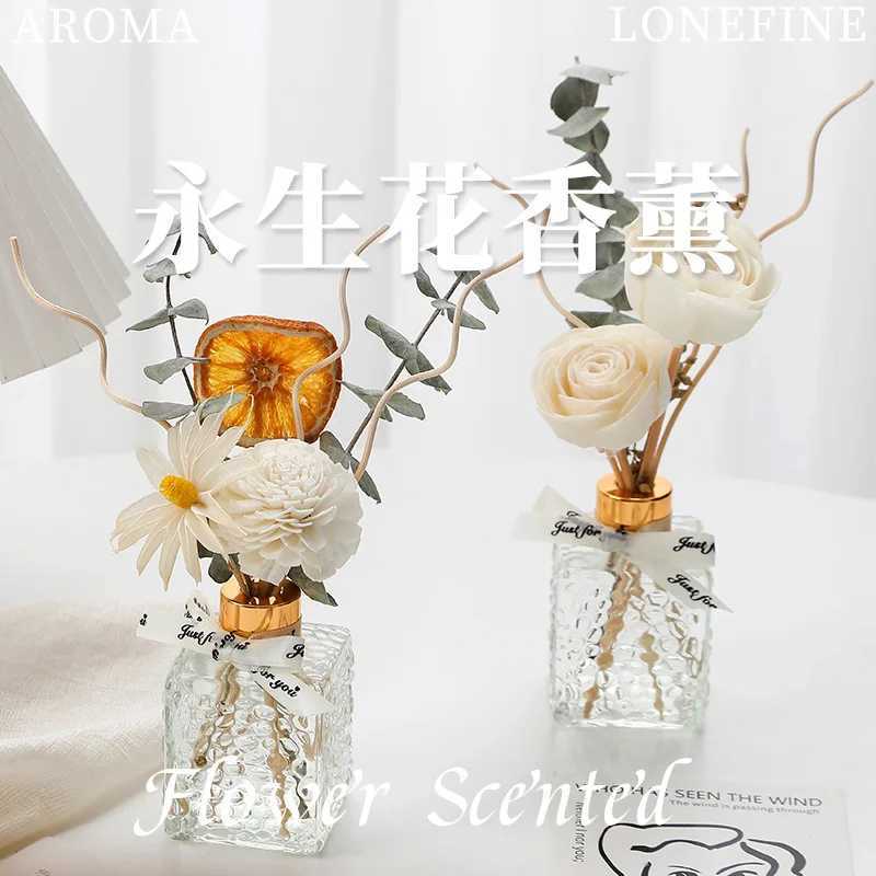 80ml Immortal Flower Flameless Aromatherapy Household Indoor Essential Oil Premium Bedroom Aromatherapy Perfume Decoration D260317