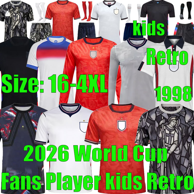 England 2026 World Cup Kit BELLINGHAM KANE Soccer Jerseys SAKA Player Fans PALMER RICE england Football Shirts MAINOO FODEN Men kids Kits Women Goalkeeper training