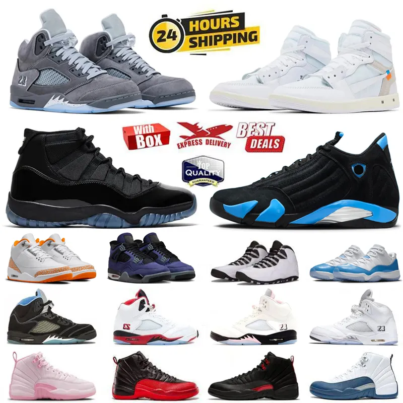 4s 5s 11s 12s Basketball Shoes 1s x Virgil Archive Alaska University Blue Gamma Blue Wolf Grey White Metallic Black Cat Taxi Comic Men Women trainers Sneakers