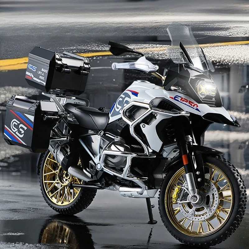Simulation 1/10 Scale R 1250 GS Adventure Alloy Motorbike Model Children Alloy Motorcycle Model Toy Collection Home Decor D260317