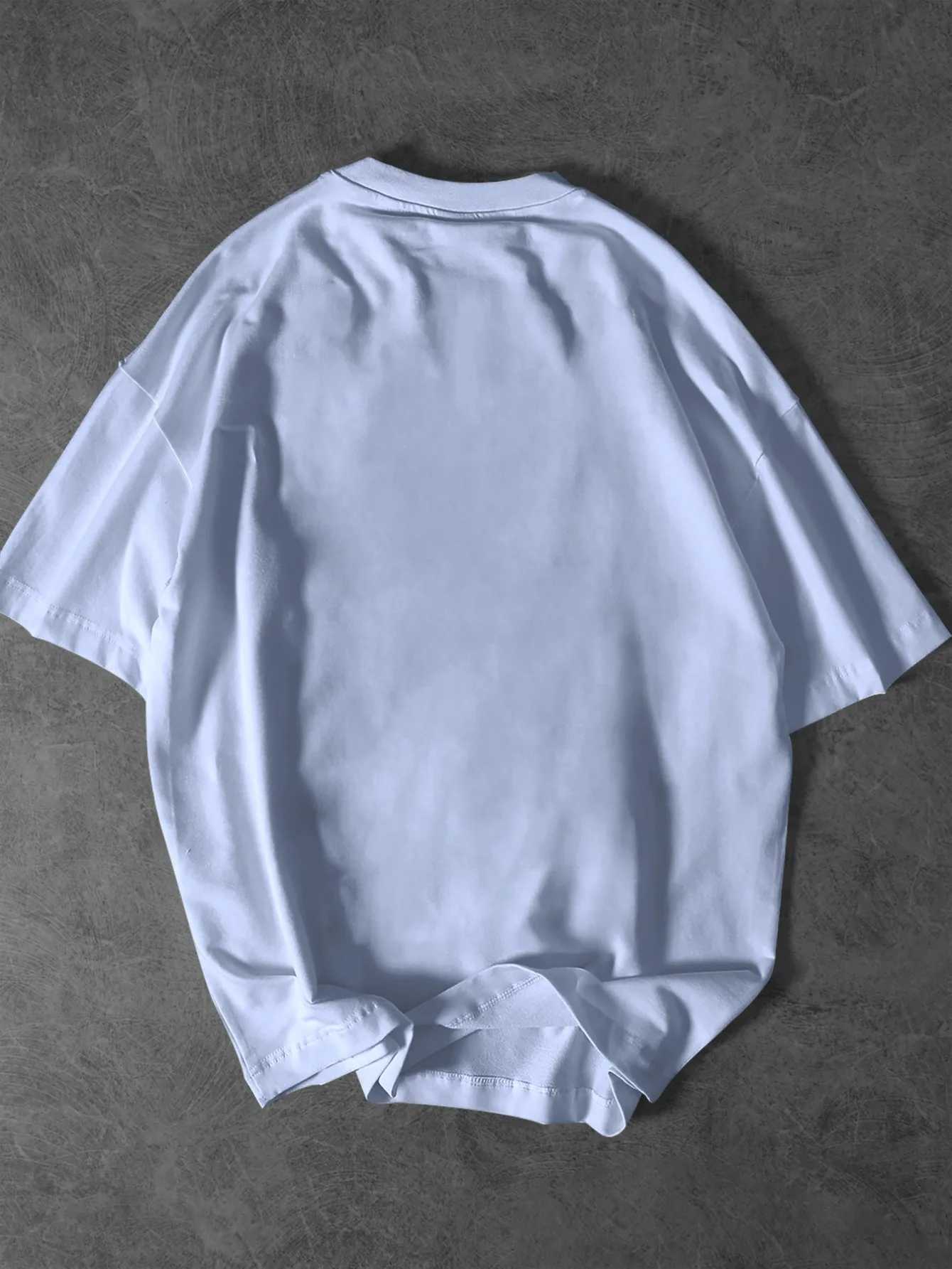 Summer Mens T-Shirt with Letter Simple Character Creative Patterns Suitable for Daily Casual and Outdoor Activities 100 Cotton M260317