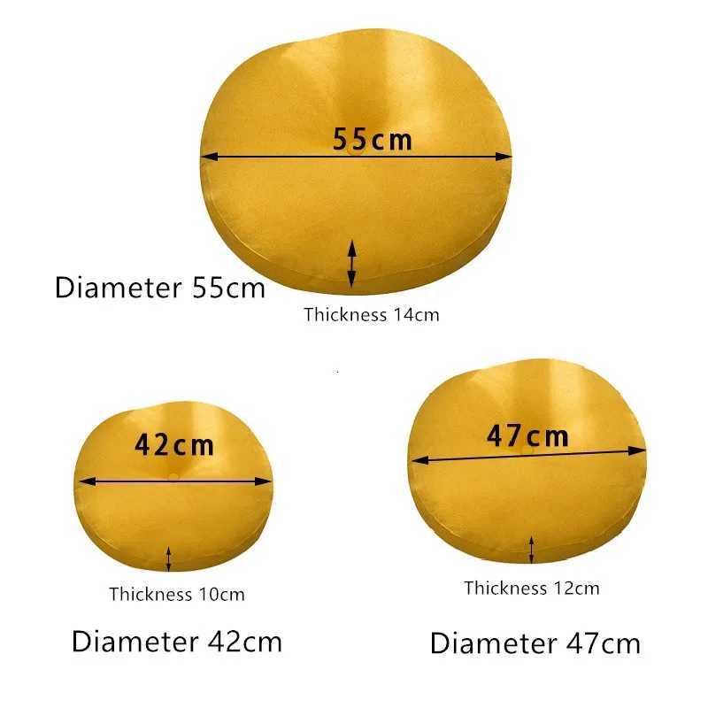 Blue Round Floor Seat Cushion Pillow Thickened Tatami Yoga Mat for Meditation Machine Washable Seat Cushion Office Sleeping Mat D260317