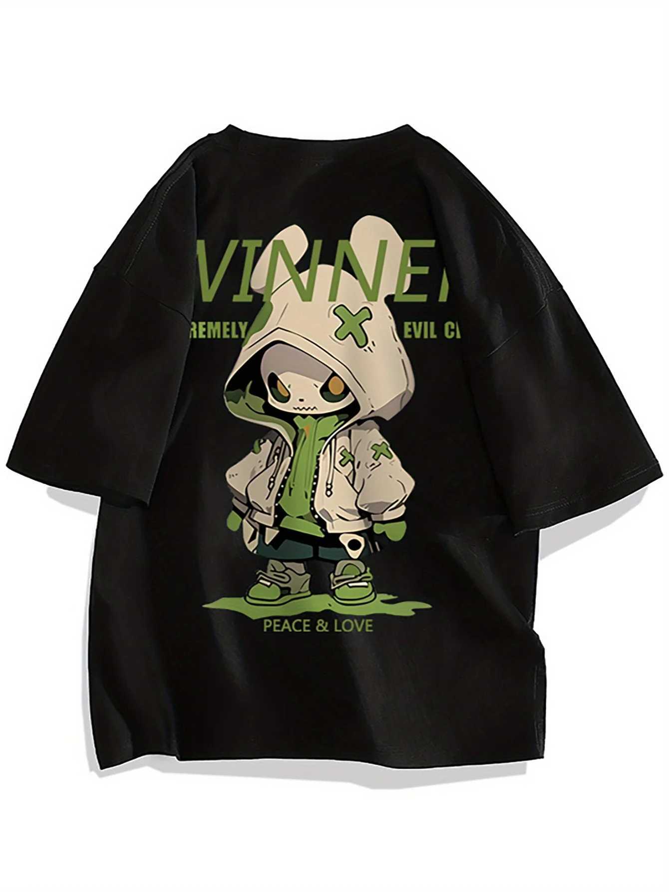 Men New Summer Plain-colored Short Sleeved T-shirt Fashionable and Trendy with A Loose Fit Perfect for Daily Wear in Summer M260317