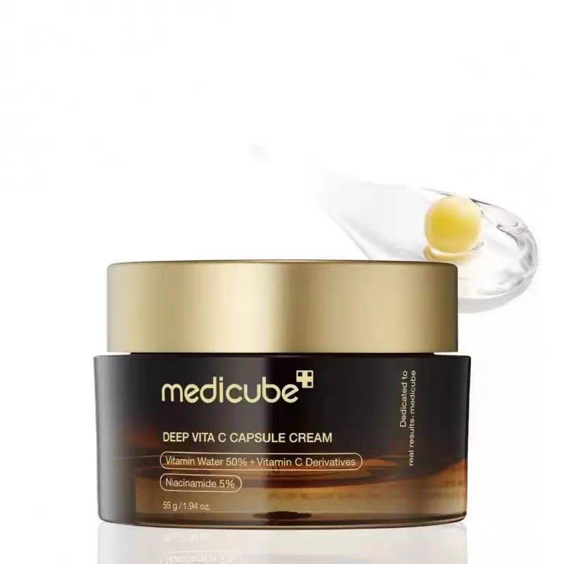 Medicube Deep Vita C Capsule Pdrn Pink Collagen Capsule Cream 55g Moisturizing Hydrating And Brightening Skin High Quality