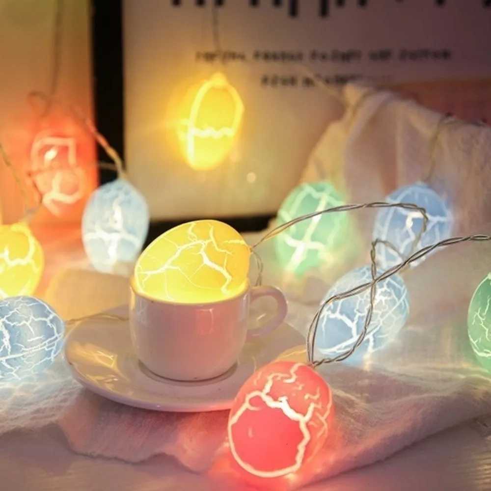 New LED Easter String Light Bunny Chick Easter Ornament Carrot 15/3m Hanging Light Home Decor H260316