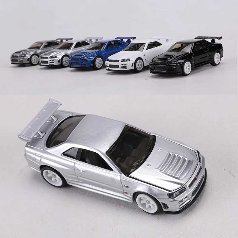 ZZC MODEL 164 GTR R34 Die-cast Alloy Car Model Toys Can Open The Hood D260317