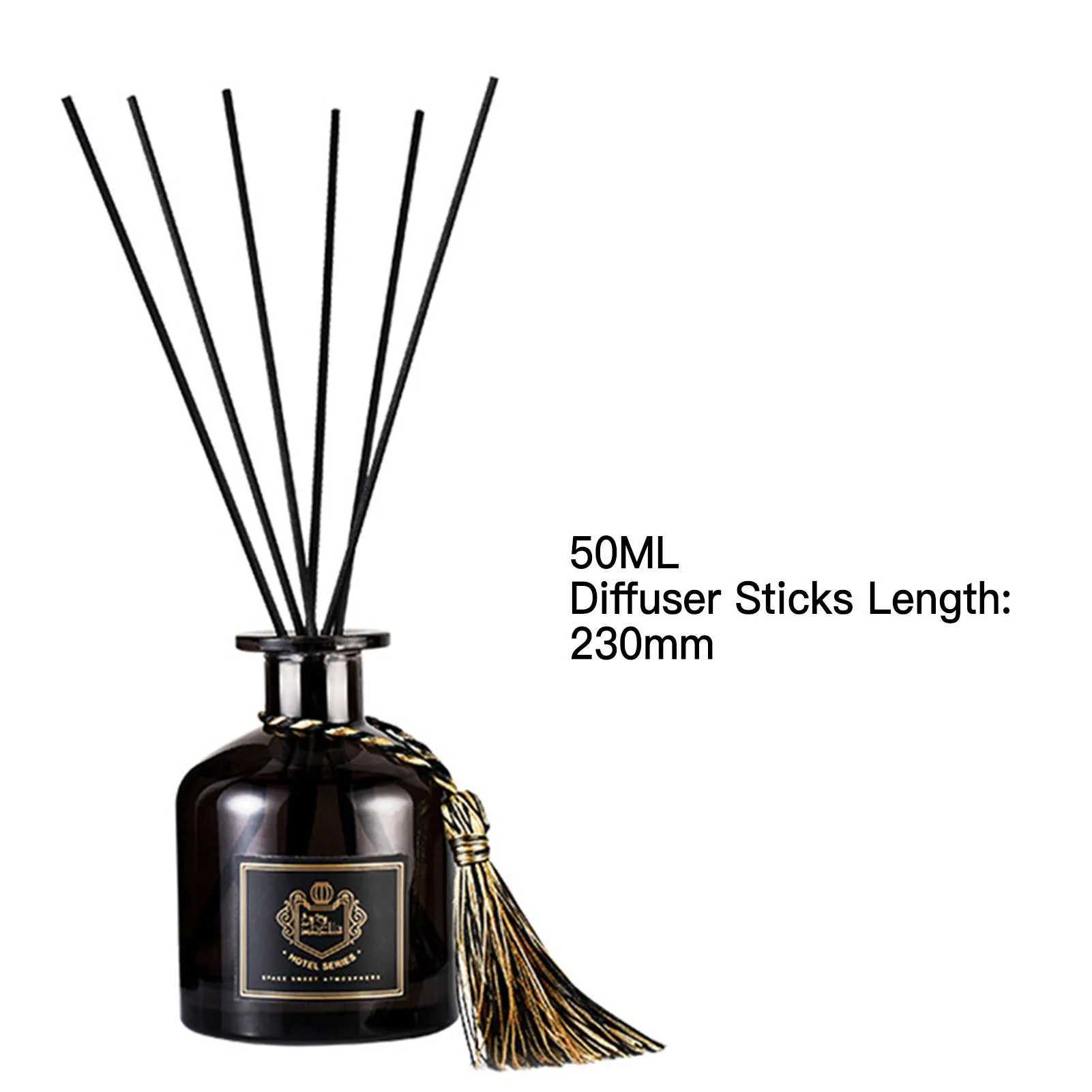 50ml Home Fragrance Diffuser Oil Scented Oil with 6 Diffuser Sticks Gift for Friends Family Members D260317