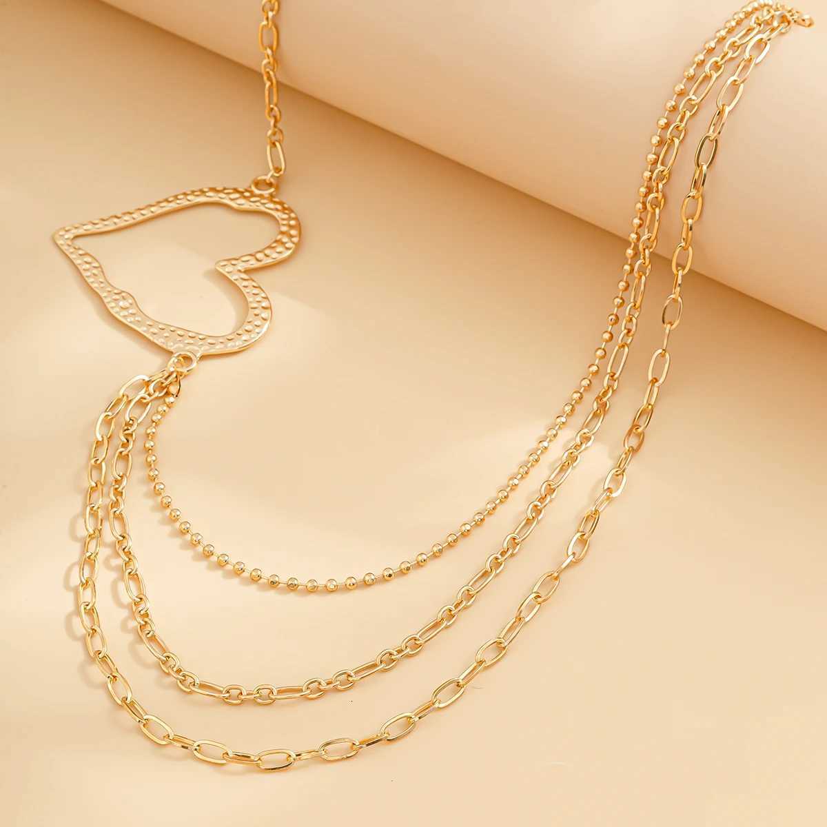 IngeSightZ Classic Metal Multilayer Belly Chains For Women Hollow Gold Color Heart Beach Bikini Waist BoDY Chain Jewelry H260316 - view 7