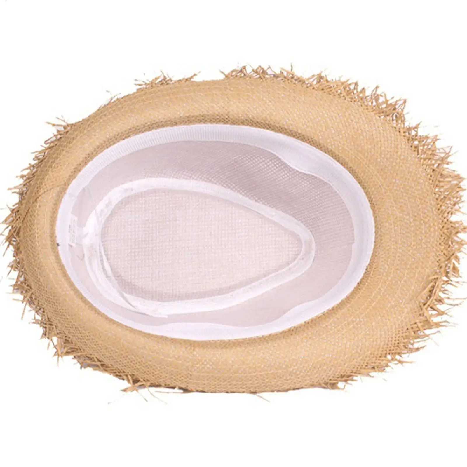 Straw Sun Hat Mens Womens Casual Breathable Wide Brim Jazz Hat Sun Protection Summer Beach Hat for Travel Outdoor Vacation H260317 - view 6
