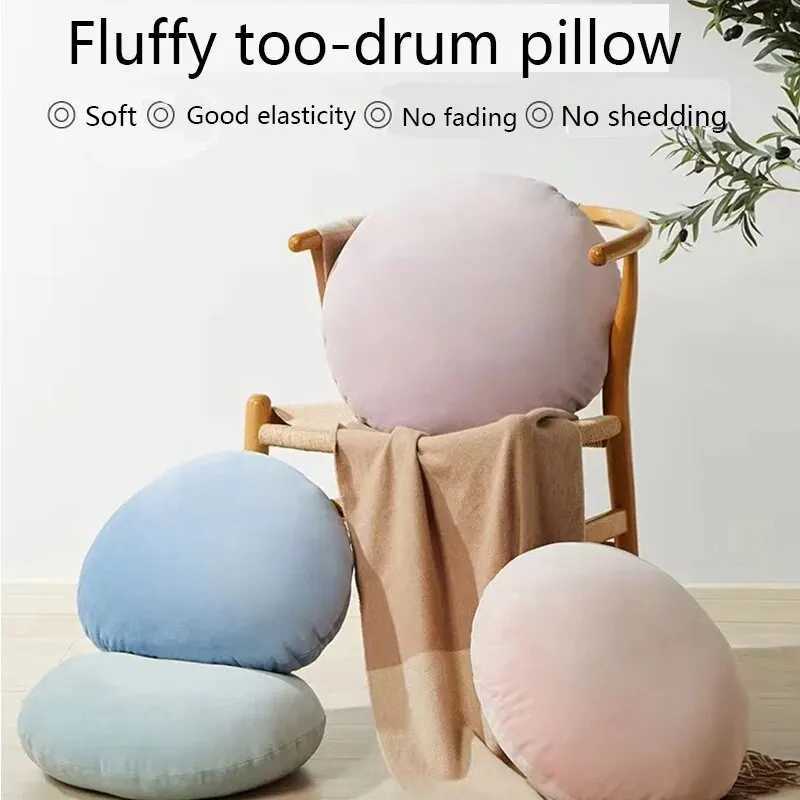 1pc Solid Color Round Throw Pillow Cover for Home Decor - 50cm50cm - Perfect for Bedroom Living Room D260317