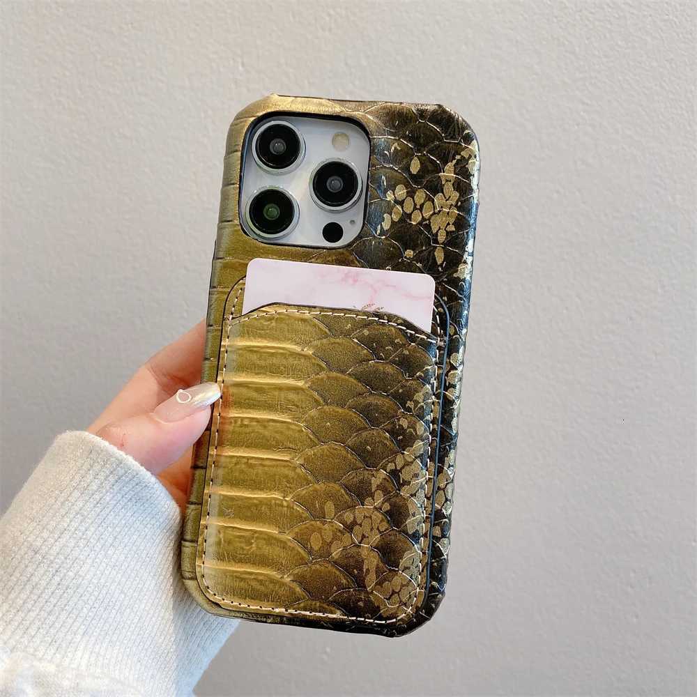 Luxury Dragon Snake leather Card holder wallet Case protection for iPhone 15 14 13 12 11 14 Pro Max XS XR 7 8 Plus X SE Coque C260314