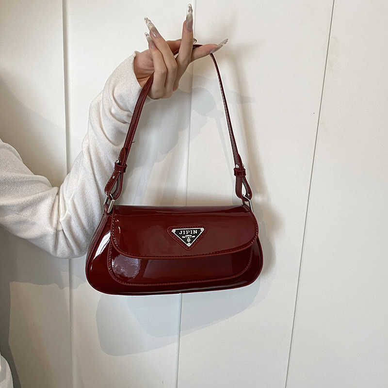 Non Brand Designer Elegant Glossy Solid-Color Shoulder - Trendy Underarm u0026 Crossbody Purse for Women Versatile High-Quality Fashion Bag With Free 