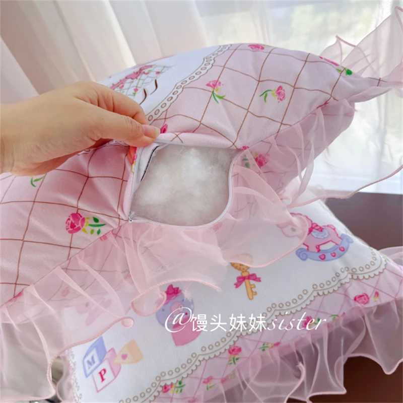 Kawaii My Melody Sweet Piano Back Cushion Cartoon Throw Pillow Sofa Bedroom Home Decor Cuddly Cushion Washable D260317