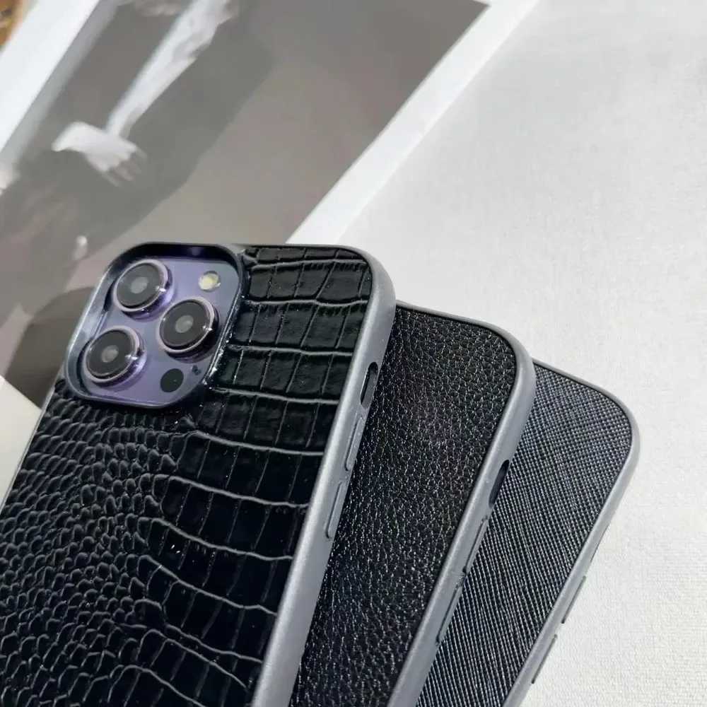 Luxury Business Crocodile Leather Phone Case for IPhone 17 16E 15 14 Plus 13 12 Pro Max Impact Resistant Protection Mobile Cover C260314