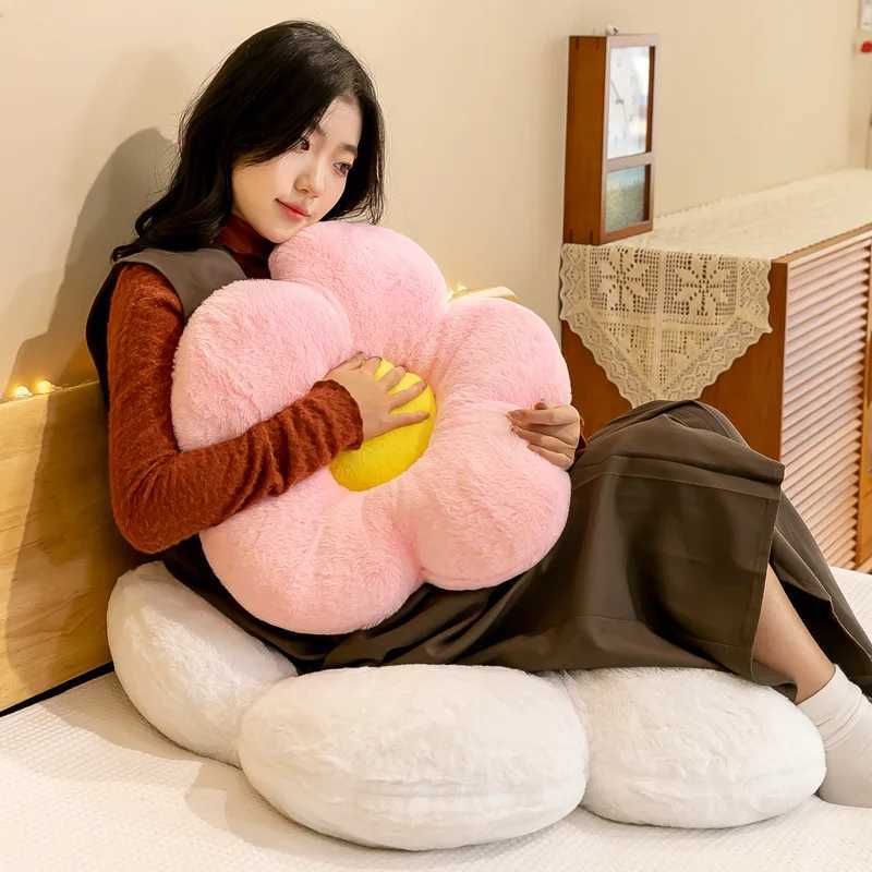 Flower Pillow Plush Throw Soft Plant Chair Cushion Living Bedroom Home Decorative Pillows Sofa Cushions Birthday Gifts 35/50cm D260317