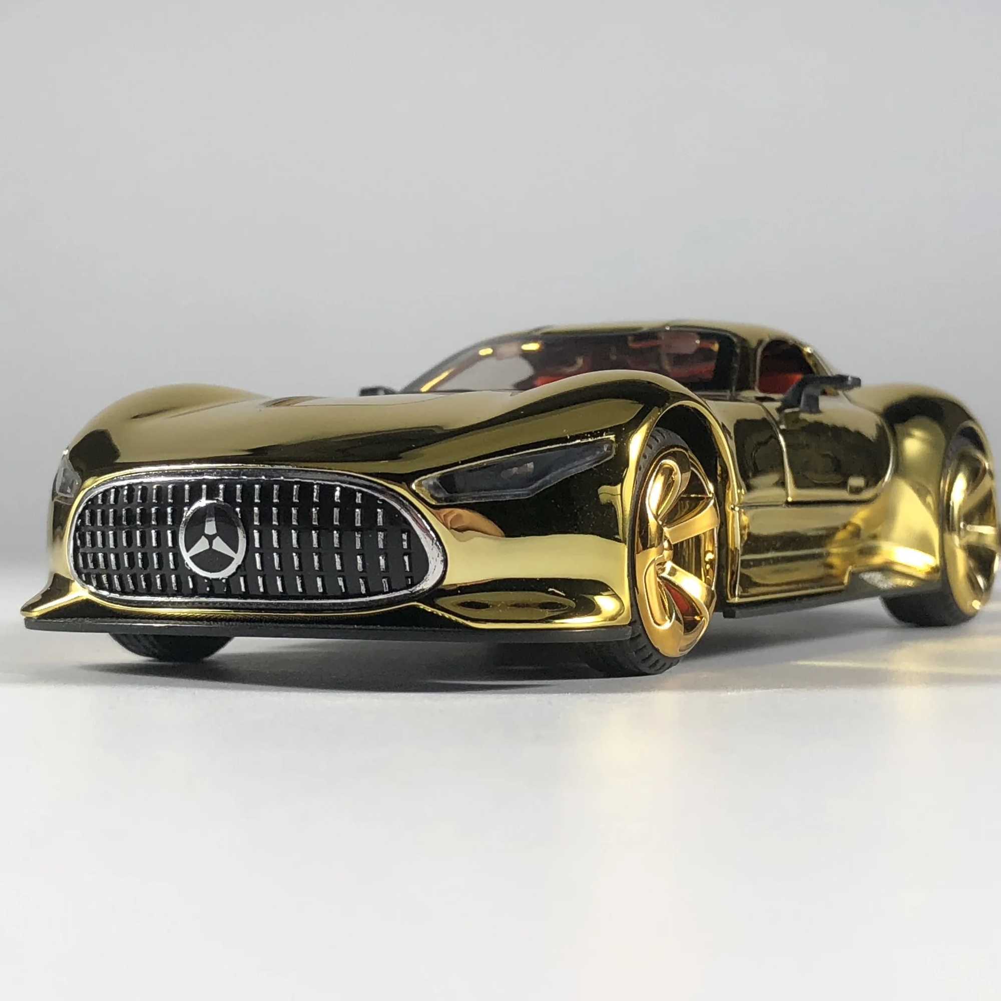 132 Benz VISION GT Super Concept Sport Car Alloy Diecast Model Car Sound And Light Pull Back Children Toy Car Birthday Gift Toy D260317