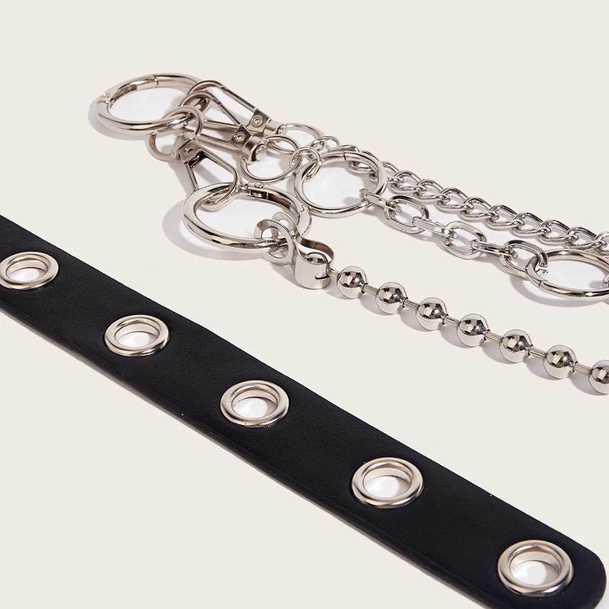 Fashionable And Versatile Double-layer Metal Pants Chain Mainstream Hip-hop Belt Women Cool Accessories Waist Chain H260316 - view 4