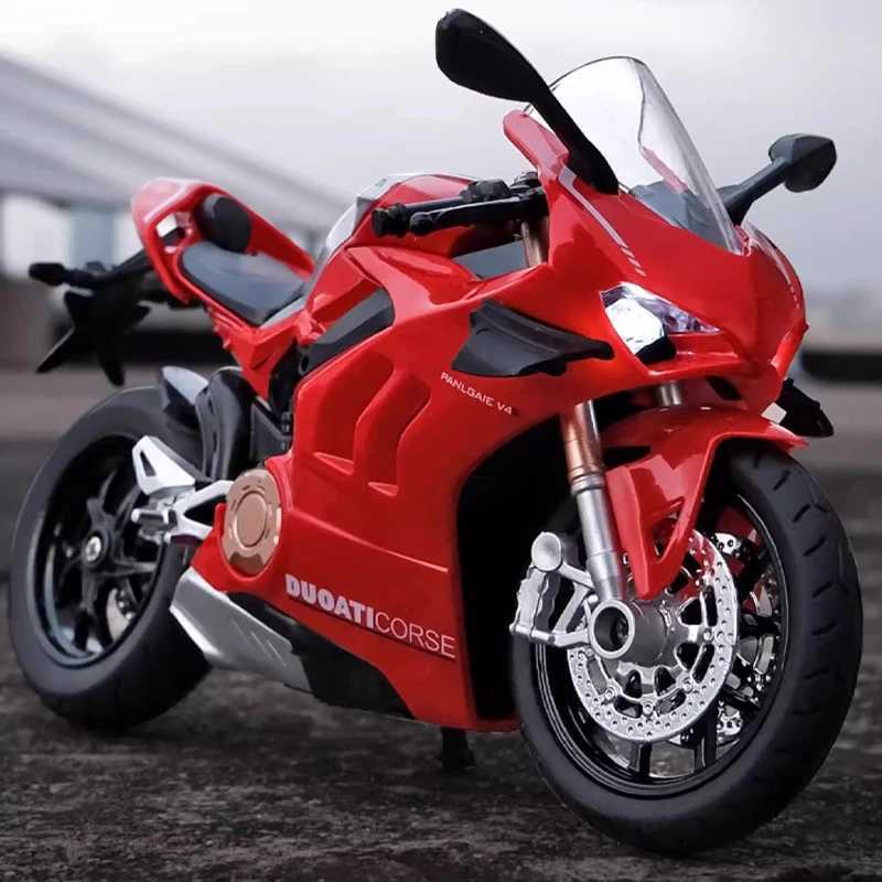 112 Ducati Panigale V4S Model Alloy Motorcycle Diecast Computer Desktop Ornaments Trendy Display Gift for Friend Kids Toys D260317