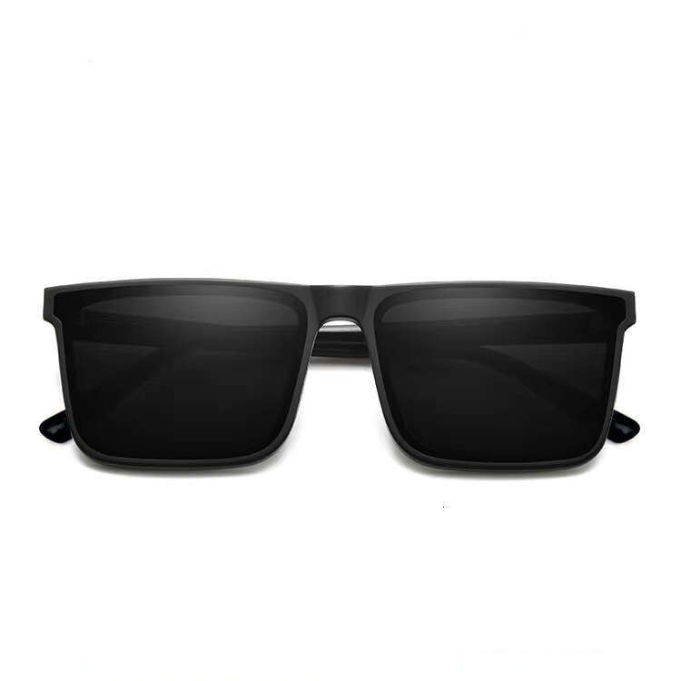 Fashion Korean Style Personality Square Frame High-End Men's Polarized Sunglasses Trendy Chunjinqiuli