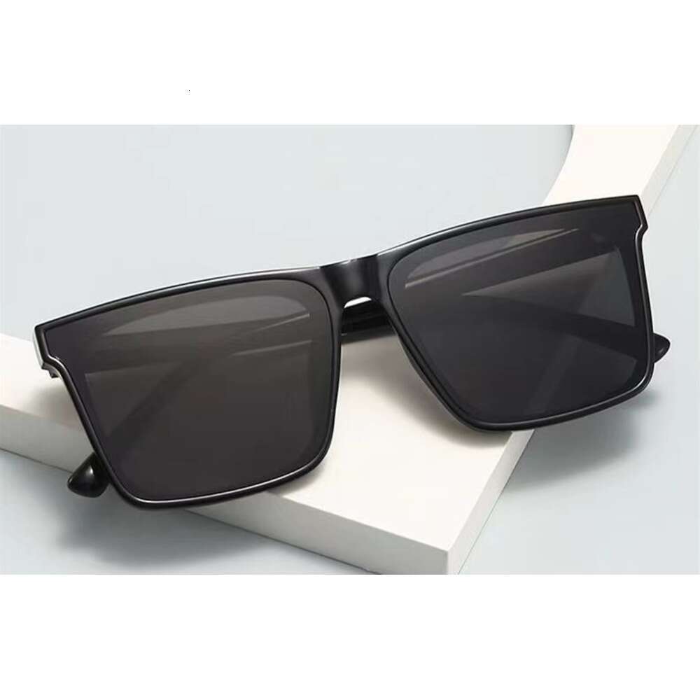 Fashion Korean Style Personality Square Frame High-End Men's Polarized Sunglasses Trendy Chunjinqiuli