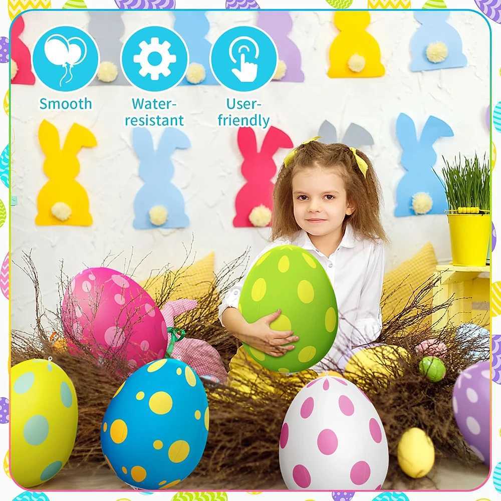 PVC Easter inflatable Easter eggs are used for decorating courtyards lawns gardens holiday parties indoor and outdoor H260316