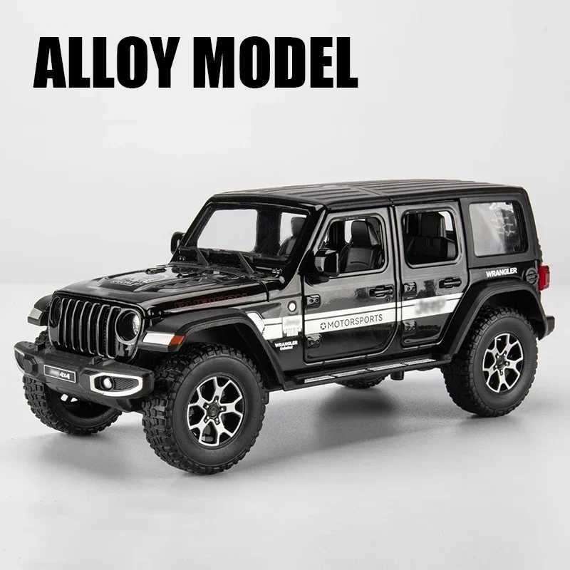 122 Jeeps Wrangler Rubicon Alloy Model Car Toy Diecasts Metal Casting Pull Back Sound and Light Car Toys For Children Vehicle D260317